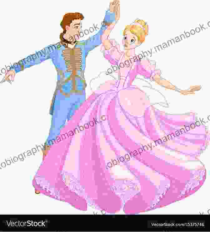 A Beautiful Illustration Of Cinderella Dancing With The Prince At The Ball. Fairy Tales Every Child Should Know