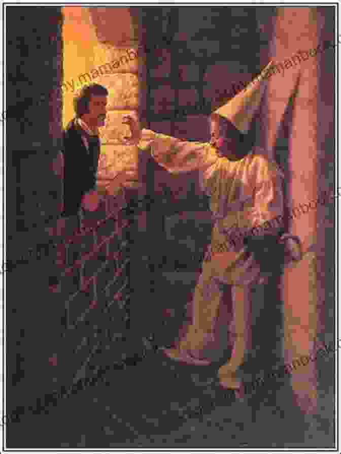 A Depiction Of Montresor Holding A Lantern And Leading Fortunato Down Into The Catacombs The Cask Of Amontillado (Horror Classics)