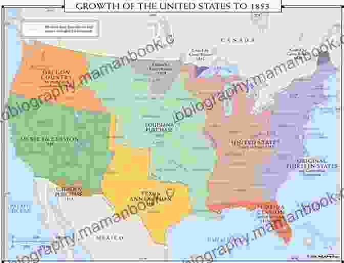 A Map Of The United States In The Early 19th Century, Showing The Expansion Of The Country's Territory The Reconstruction Era: A Captivating Guide To A Period In The History Of The United States Of America That Greatly Impacted American Civil Rights After The War For Southern Independence