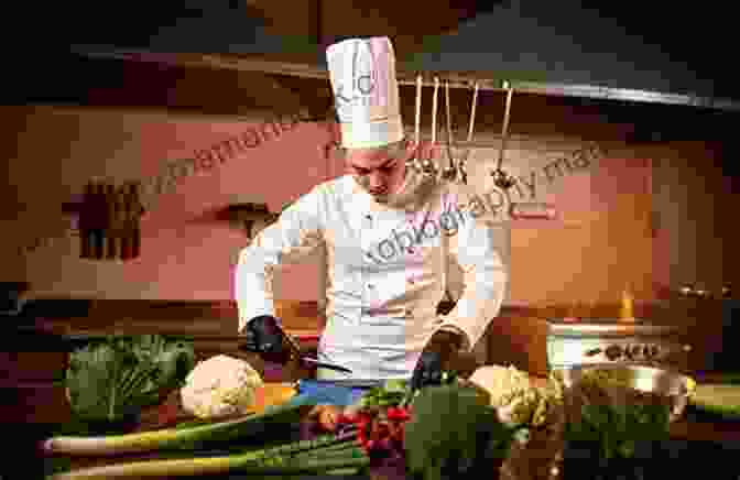 A Photo Of A Chef Preparing A Dish Using Common Ingredients. The Flavor Matrix: The Art And Science Of Pairing Common Ingredients To Create Extraordinary Dishes