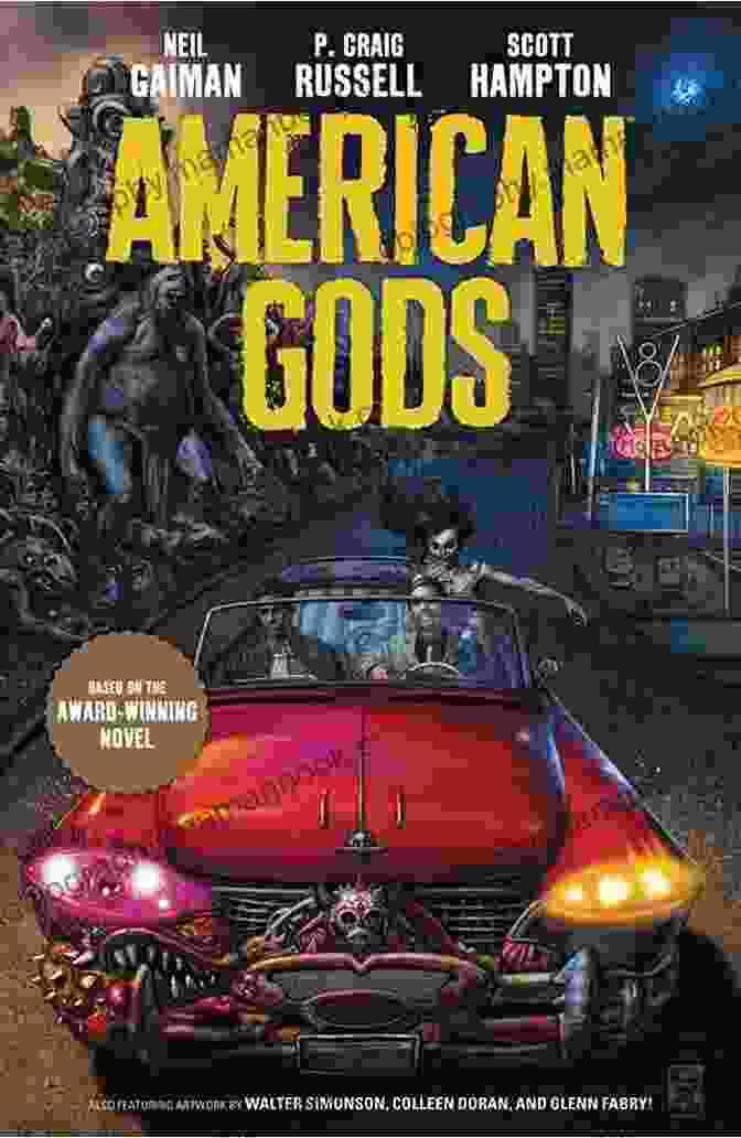 American Gods Cover Art By Laurel Thunschwager, Featuring Shadow Moon And Mr. Wednesday American Gods: The Tenth Anniversary Edition: A Novel