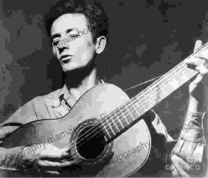Woody Guthrie Playing Guitar Woody Guthrie: Poet Of The People