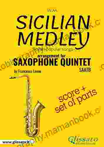 Sicilian Medley Saxophone Quintet Score Parts: Popular Songs